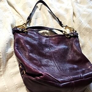 Coach Elegant Purple Leather Women's Bag E0983-14141 With DUST BAG